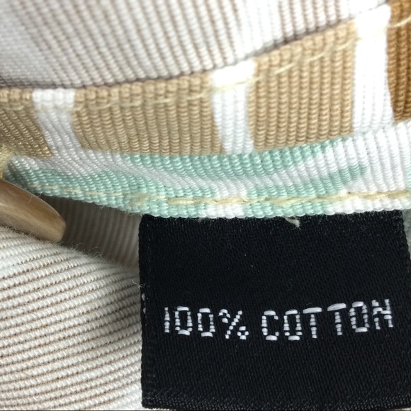 Vintage Linda Allard Ellen Tracy Blazer Button Up Tan Brown & Teal Women’s 14 - Picture 13 of 14